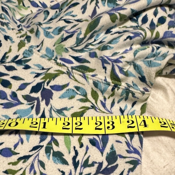 Appleseed's‎ Blue and Green Leaf Print Shirt - Picture 6 of 9